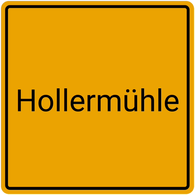 Meldebestätigung Hollermühle