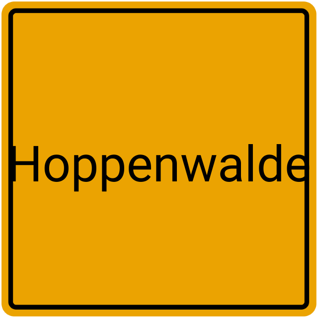 Meldebestätigung Hoppenwalde