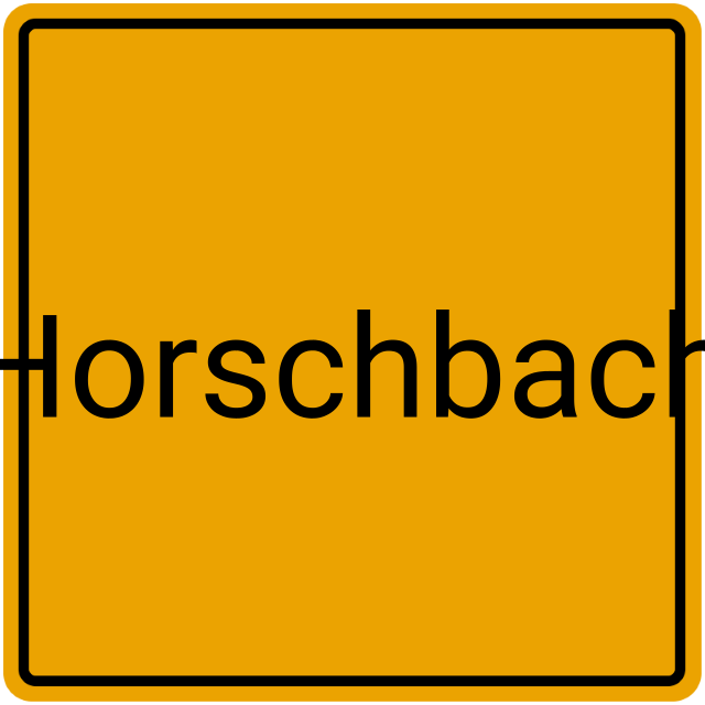 Meldebestätigung Horschbach