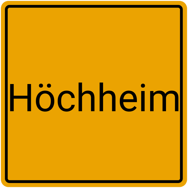 Meldebestätigung Höchheim