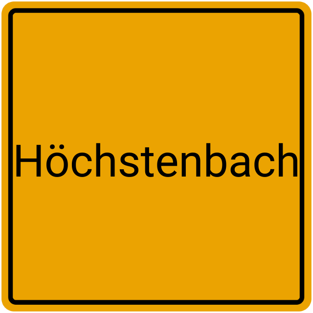 Meldebestätigung Höchstenbach