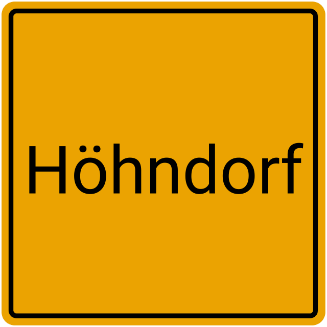 Meldebestätigung Höhndorf