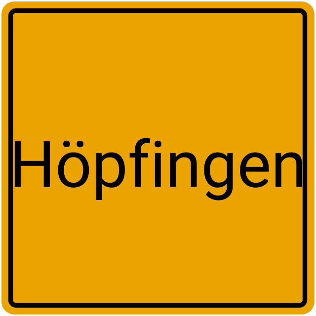 Meldebestätigung Höpfingen