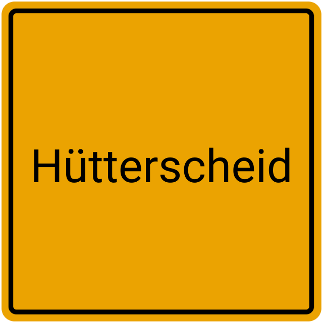 Meldebestätigung Hütterscheid