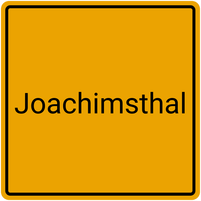 Meldebestätigung Joachimsthal