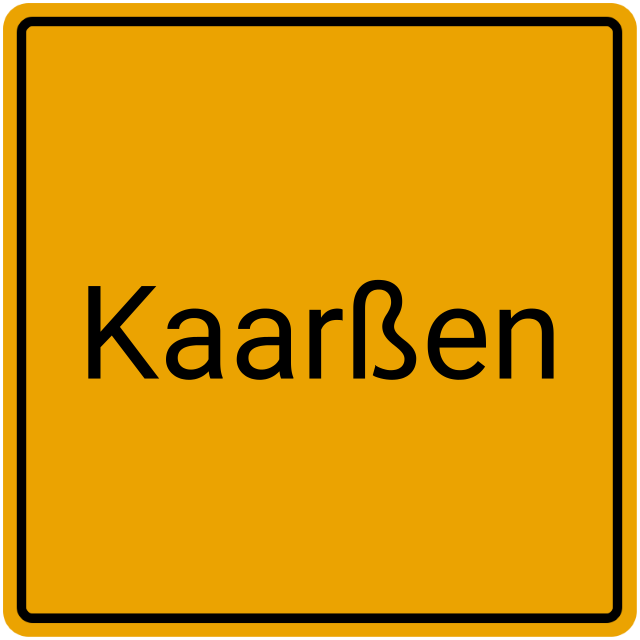 Meldebestätigung Kaarßen