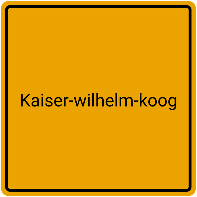 Meldebestätigung Kaiser-Wilhelm-Koog