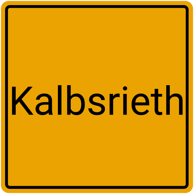 Meldebestätigung Kalbsrieth