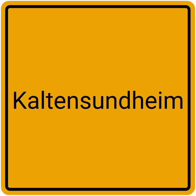 Meldebestätigung Kaltensundheim