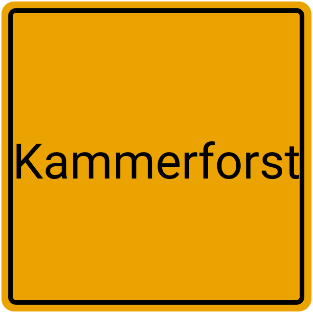 Meldebestätigung Kammerforst