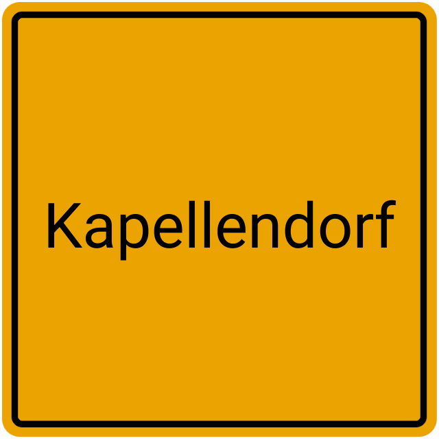 Meldebestätigung Kapellendorf