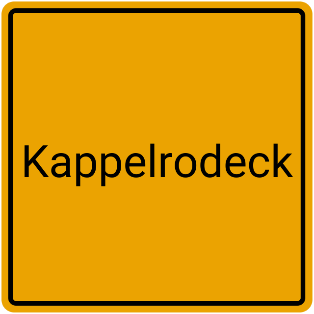 Meldebestätigung Kappelrodeck