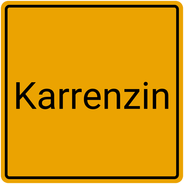 Meldebestätigung Karrenzin