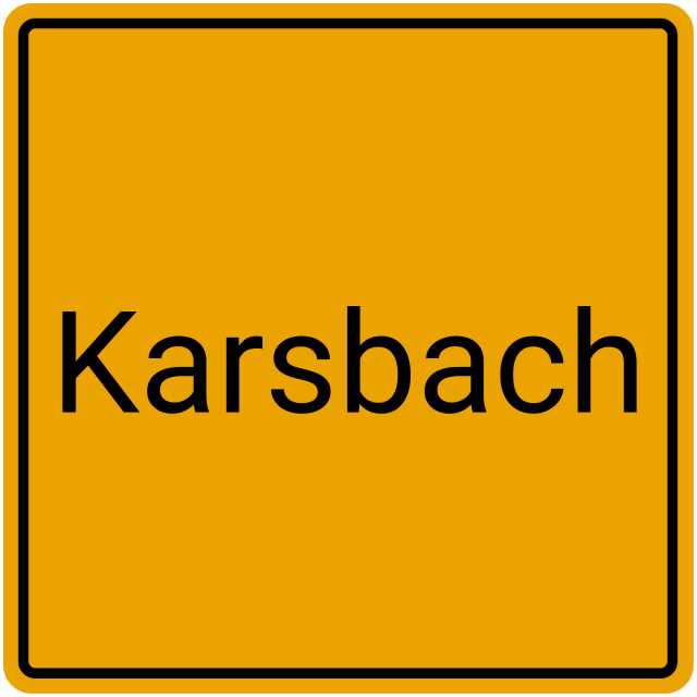 Meldebestätigung Karsbach