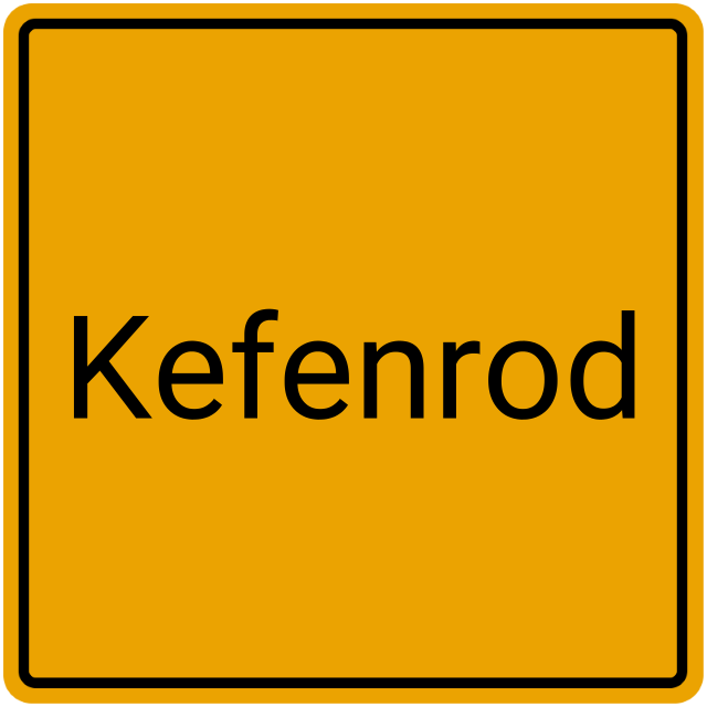 Meldebestätigung Kefenrod