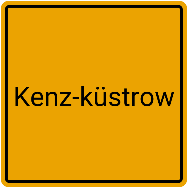 Meldebestätigung Kenz-Küstrow