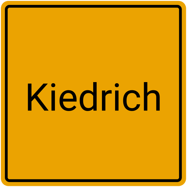 Meldebestätigung Kiedrich