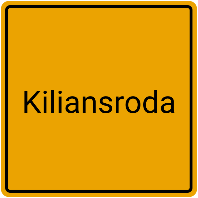 Meldebestätigung Kiliansroda