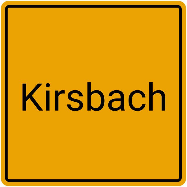 Meldebestätigung Kirsbach