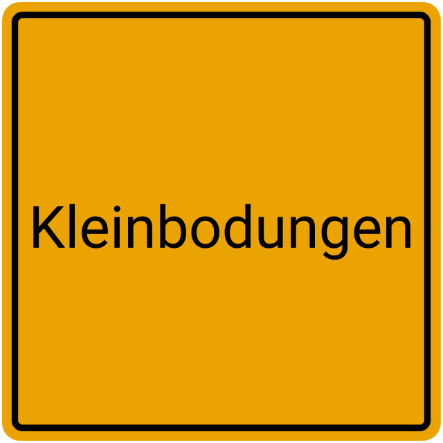 Meldebestätigung Kleinbodungen