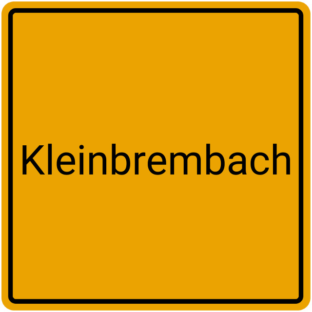 Meldebestätigung Kleinbrembach