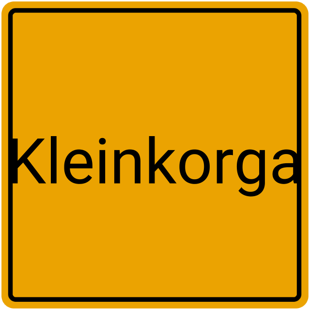 Meldebestätigung Kleinkorga
