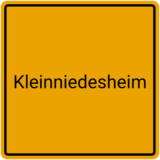 Meldebestätigung Kleinniedesheim