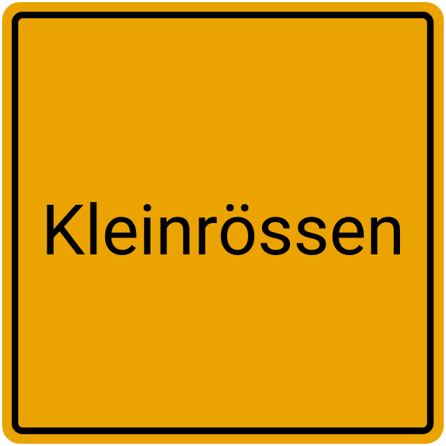 Meldebestätigung Kleinrössen