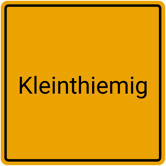 Meldebestätigung Kleinthiemig