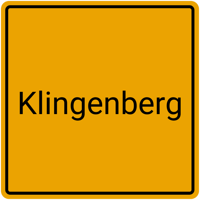 Meldebestätigung Klingenberg