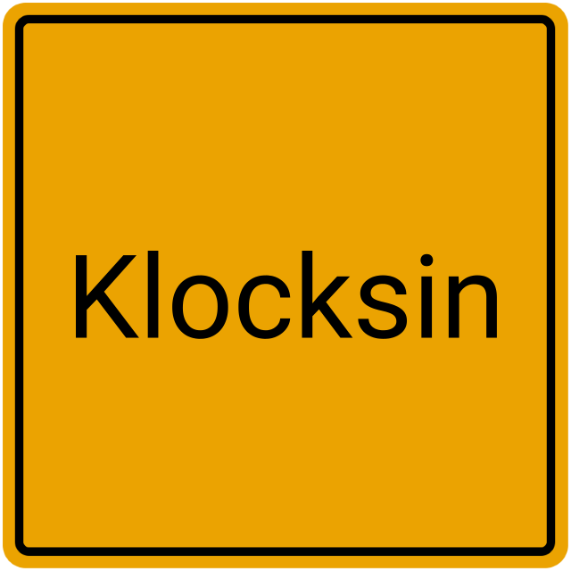 Meldebestätigung Klocksin