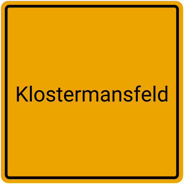 Meldebestätigung Klostermansfeld