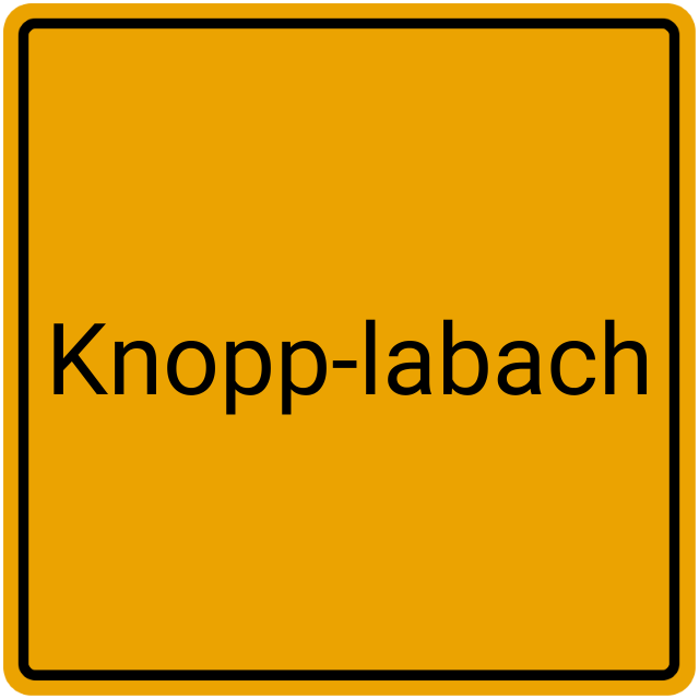 Meldebestätigung Knopp-Labach