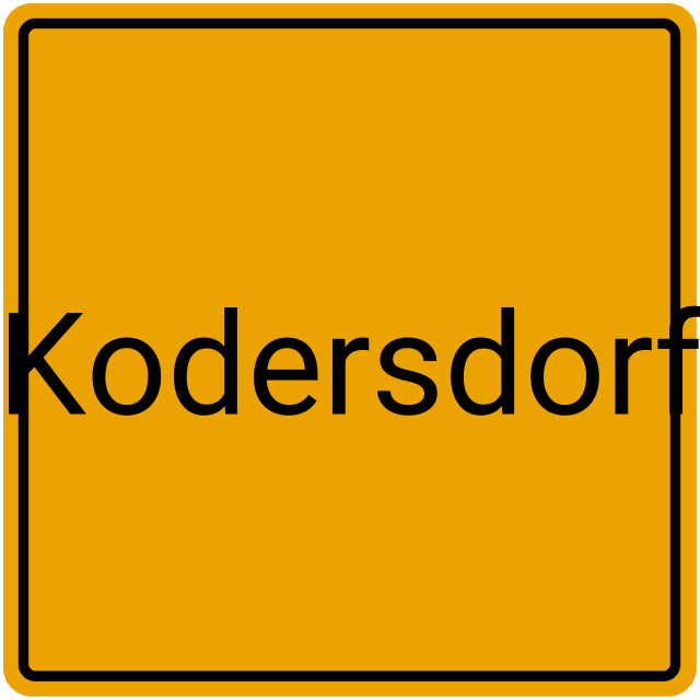 Meldebestätigung Kodersdorf