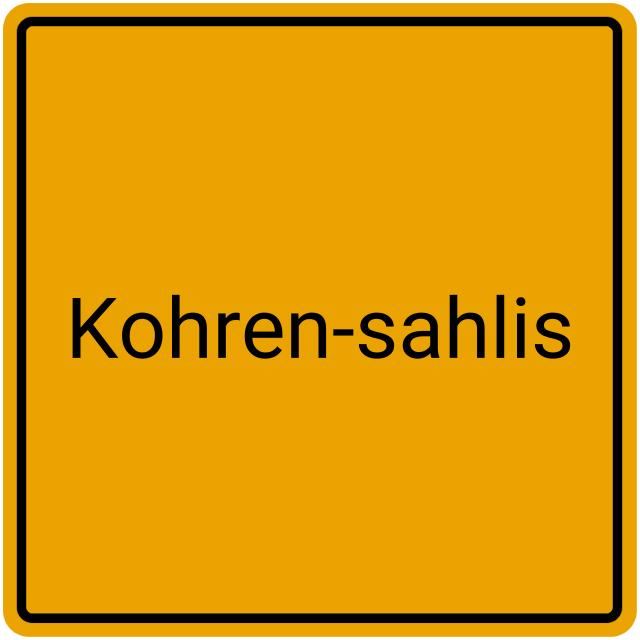 Meldebestätigung Kohren-Sahlis