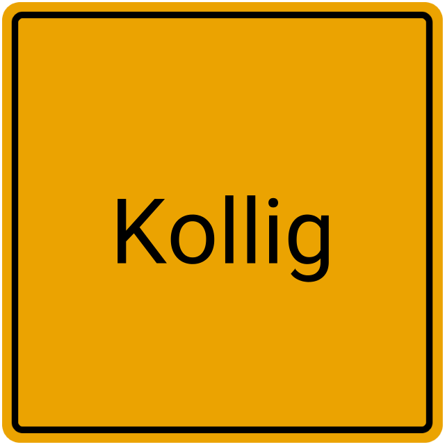 Meldebestätigung Kollig