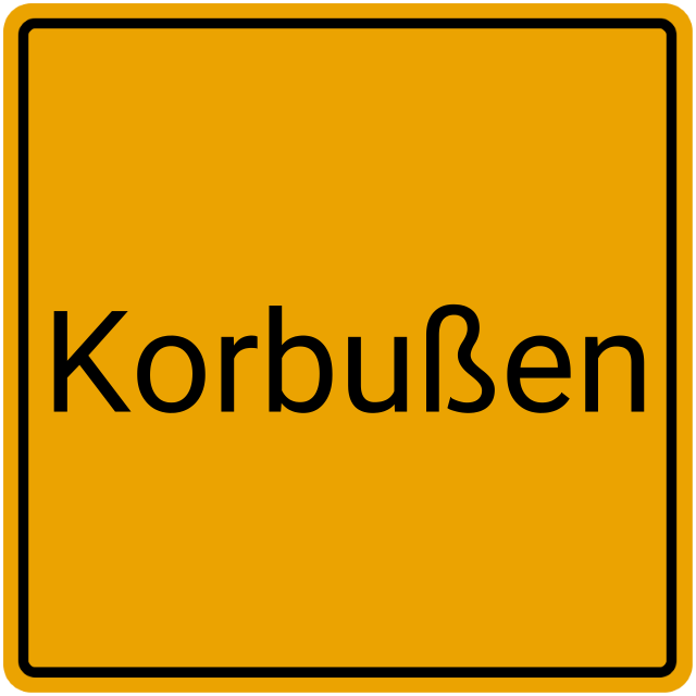 Meldebestätigung Korbußen