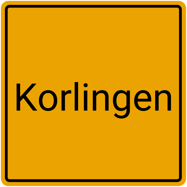 Meldebestätigung Korlingen