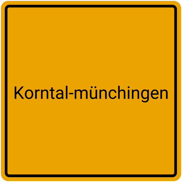 Meldebestätigung Korntal-Münchingen