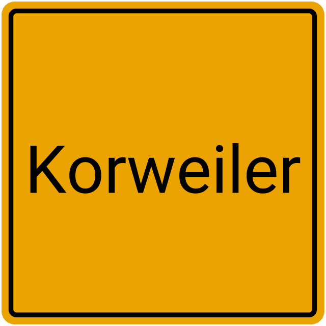 Meldebestätigung Korweiler