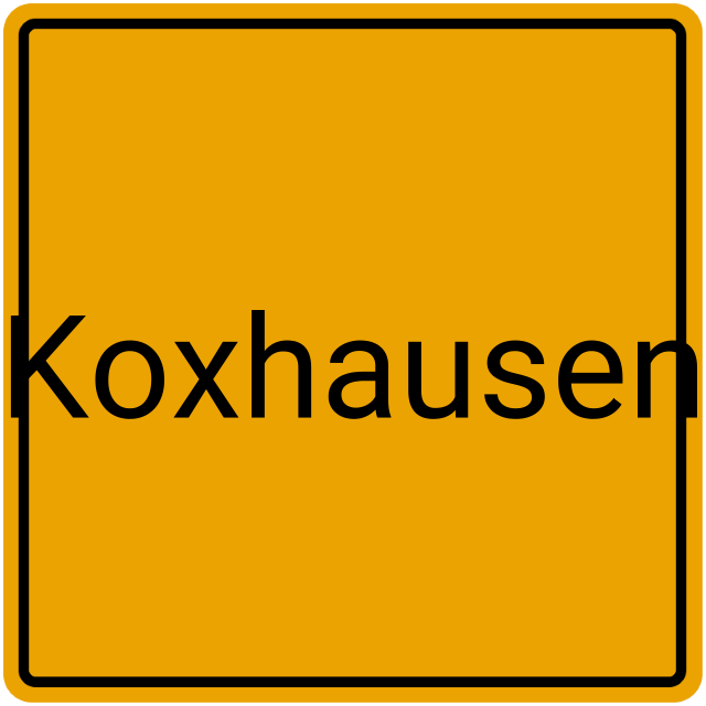 Meldebestätigung Koxhausen