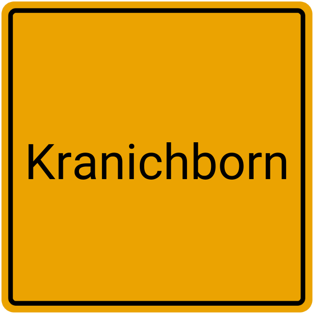 Meldebestätigung Kranichborn