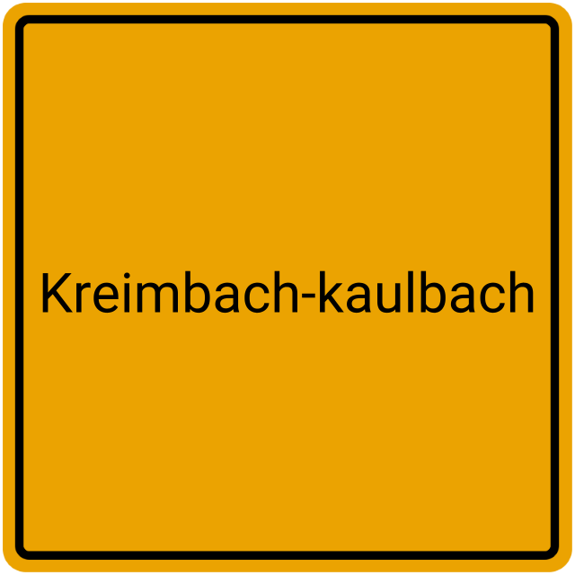 Meldebestätigung Kreimbach-Kaulbach