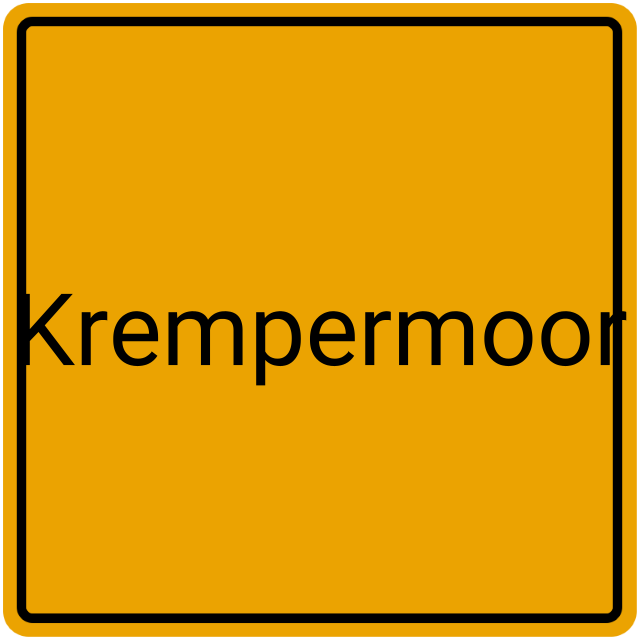 Meldebestätigung Krempermoor