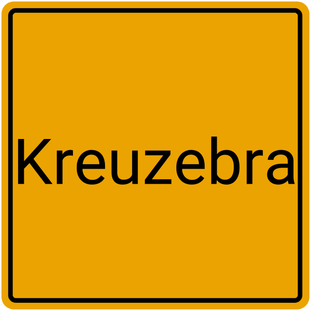 Meldebestätigung Kreuzebra