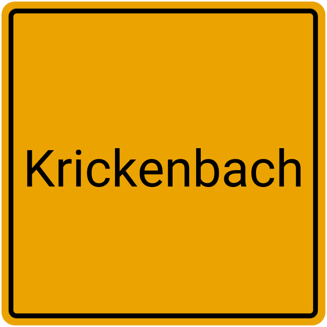 Meldebestätigung Krickenbach