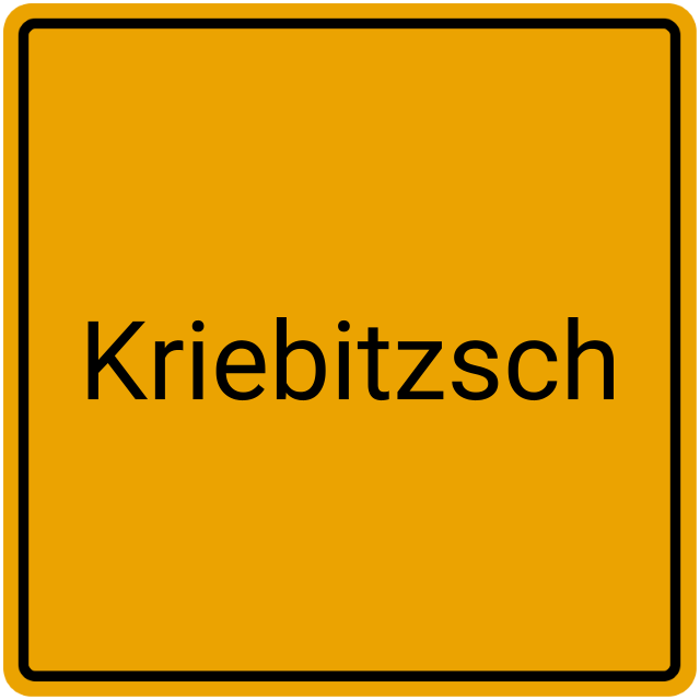 Meldebestätigung Kriebitzsch