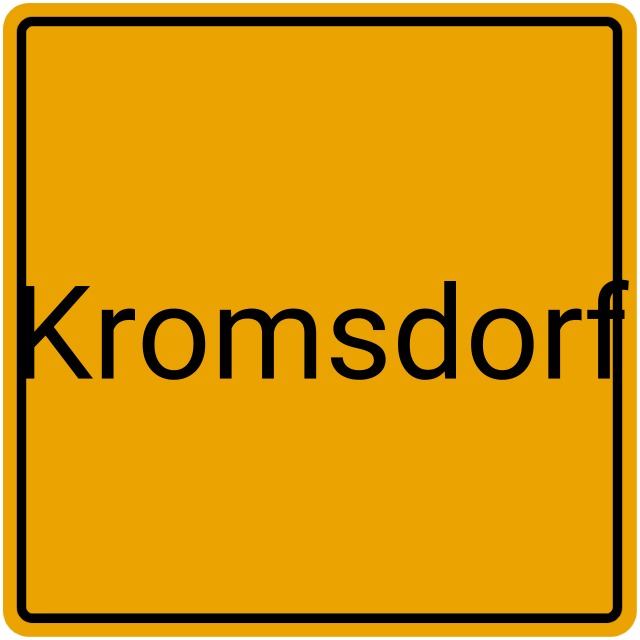 Meldebestätigung Kromsdorf