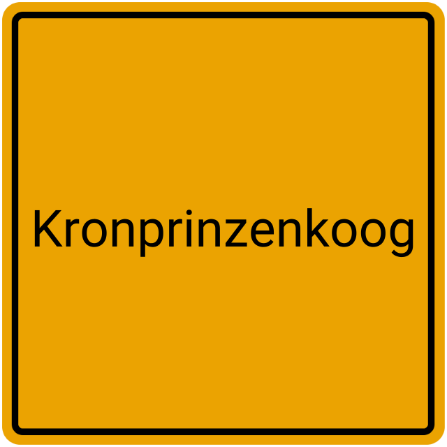 Meldebestätigung Kronprinzenkoog