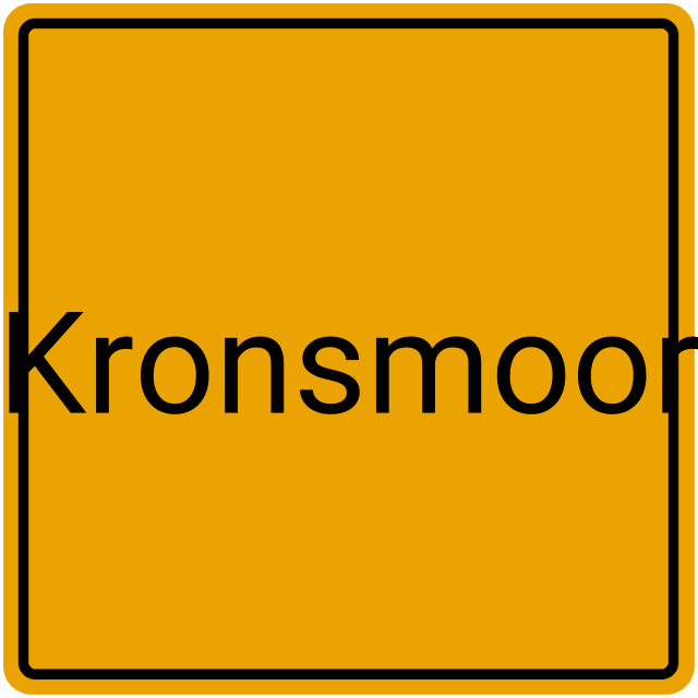 Meldebestätigung Kronsmoor